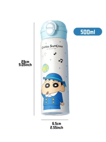 Crayon Shin-chan Double Drink Thermos 500 ml,。 & backpack pockets, gift for anime fans - 校園小新 - 查看 3