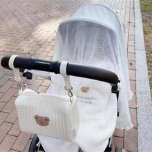 1pc Changing Bag With Cute Animal Embroidery - Multifunctional Large Capacity Diaper Bag And Baby Essentials Handbag, Large Capacity Multifunctional Baby Diaper Bag, Unisex Portable Changing Bag, Easy-To-Clean Material, Newborn Travel Storage Bag, Stylish And Lightweight Diaper Storage Bag, Baby Daily Necessities Storage, Change Of Clothes Storage, Socks Storage, Bottle Storage, Bib Pad Storage, Suitable For Daily Use - Multicolor - View 4