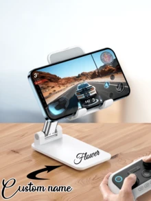 Personalized Custom Dual-Folding Phone Stand, Fully Adjustable Desktop Phone Stand, Suitable For 16 15 14 13 12 11 Pro Xs Xs Max Xr X, Compatible With All Models - Multicolor - View 1