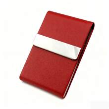 1 hộp đựng thuốc lá bằng da thời trang, hộp đựng nón thảo mộc siêu mỏng di động có khung thép không gỉ, phụ kiện hút thuốc bền, hộp đựng danh thiếp, quà tặng - Nhiều màu - Xem 11