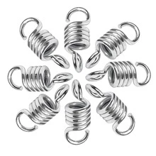 1pc Heavy Duty S-Shaped Spring Hanging Hook - 200KG Load Capacity, Easy To Install, Coiled Design For Secure Fixing, Suitable For Garden Outdoor Hammocks, Swing Chairs, Rocking Chairs, Sandbags, Multi-Purpose Practical Hook - Metal, Reusable Outdoor Leisure Accessory.