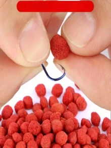 1 Frasco de Partículas de Isca de Pesca Vermelha - Isca de Pesca/Vara Manual/Atrativo para Vara de Pesca, Adequado para Baixo e Carpa como Isca Universal, Aditivo de Isca para Carpa-Prateada, Carpa-Capim e Brema, Isca Fácil de Usar, Isca Granulada, Isca de Longa Duração, Sem Necessidade de Abrir a Isca para Usar o Anzol, Trazendo Diversão de Pesca Explosiva, Isca de Carpa, Conjunto de Iscas de Pesca, Isca de Truta, Diversão de Pesca Explosiva - Suprimentos de Pesca - Vermelho - Visão 3