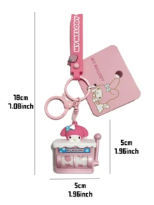 Sanrio My Melody Keychain Charm, Pink Edition, Sweet Collectible, Bunny Figure, Bag & Key Decor, Room Accent, Gift for Cartoon Lovers, Valentine Present, Anniversary Surprise, Alloy Chain, Kawaii Touch, Backpack Charm, Gift Ready, Limited Design, Deskal, Pink, Gthetic Biftuddy, Gthetics, Collatys, Gthetics, Mercs, Collaty, Desktic, Gthetics, Collatz, Gthetics, Collatz, Gthetics, Collatz, Gthetics, Collfe - 美樂蒂-粉紅色 - 查看 4