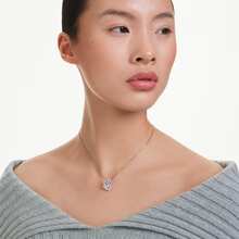 Swarovski 施華洛世奇 Swan 新款天鵝項鍊女輕奢吊墜鎖骨鏈送女友送老師送愛人送孩子送媽媽生日禮物聖誕禮物 - 粉紅色 - 查看 2