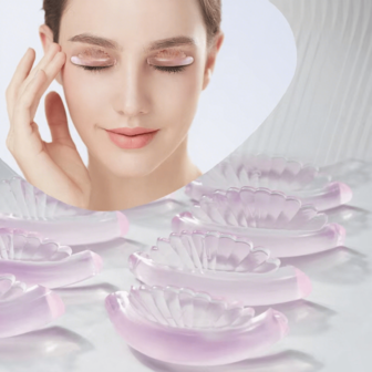 Self-Adhesive Lash Lift Pads,5 Pairs Of Eyelash Lifting Shields,Soft And Malleable Long,5 Size And Suitable For Most Lengths Of Eyelashes,Easy To Clean And Reusable,Suitable For Salon And Diy