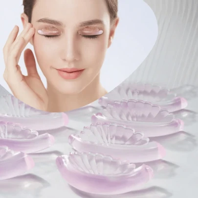 5 Pairs Self-Adhesive Eyelash Lift Pads, Soft & Moldable, Long Style, 5 Sizes Fit Most Lash Lengths, Easy To Clean & Reusable, Suitable For Lash Salons And DIY Use