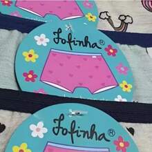 Calcinha Infantil Kit 5 Un Calcinha Bebê Menina 1 a 10 anos Algodão Enxoval Juvenil Criança Intima - sortidos - Visão 5