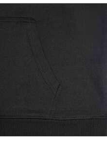 Sudadera con capucha de 100% poliéster de 260g para hombres, diseño de música gospel "I Play for Jesus" con tambores y banderas - Sudadera casual gris claro - Negro - Ver 5