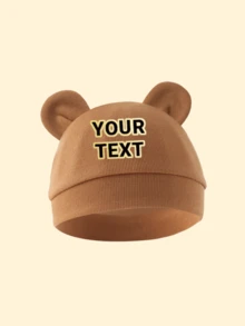 قبعة طفل مخصصة قطعة واحدة، تصميم أذن جذاب، قبعة مستشفى للمواليد، مناسبة للاستخدام اليومي للأولاد والبنات، مقاومة للخدش ودافئة، مناسبة لجميع الفصول، مثالية كهدايا شخصية مخصصة، هدايا العودة إلى المدرسة، هدايا عيد الحب. متعددة الوظائف، زخرفية، حروف مصقولة، عصرية، موضة الأطفال، ناعمة ومريحة، ملونة. - S - مشاهدة 9