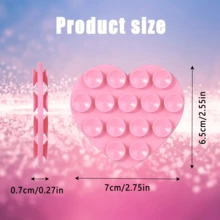 1个黑色极简透明手机壳 + 双层心形吸盘，适用于三星Galaxy S系列、Galaxy A系列、Galaxy M系列、Redmi 12/13/14/15C、Redmi Note 11/12/13/14 Pro+、小米11 Lite、小米13/14T、Edge系列、Realme C系列以及12/12 Pro/12 Pro Max、13/13 Pro/13 Pro Max、14/14 Pro/14 Pro Max、15/15 Pro/15 Pro Max、16/16 Pro/16 Pro Max。 - 黑色 - 查看 7