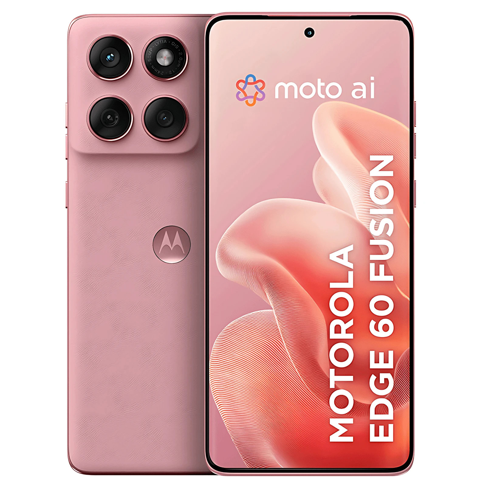 Motorola Edge 60 Fusion 5G Screen  50MP Camera 8GB RAM + 16GB (Ram Boost) 5200mAh Battery - Pink - View 1
