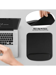 1pc  Ergonomic Wrist Rest Mouse Pad: Pressure-Relieving Support For Long-Hour Use, Ideal For Office Tasks & Gaming – Non-Slip Base, A Must-Have Desk Essential For Wrist Comfort