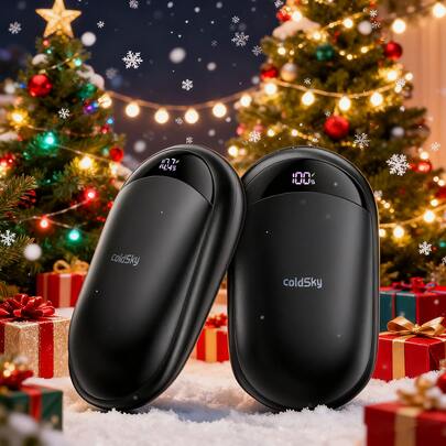 coldSky Hand Warmers Rechargeable 2 Packs Magnetic Electric Hand Warmer With Digital Display, Portable Pocket Hand Warmer, For Men Women, Outdoors, Games, Camping, Hunting,Spring Summer Picks,Brides Maid Gifts,Room,Bedroom Deccor,Bedroom Deccor,Beach,Travel,For Men,For Women,Vacation