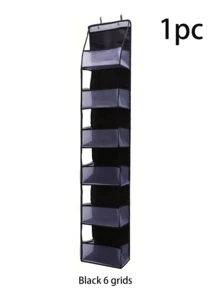 门上多层悬挂式收纳盒，化妆品壁挂式收纳盒，大容量网状支架，带透明口袋，适用于厨房、浴室、卧室、宿舍、节日装饰、房间装饰