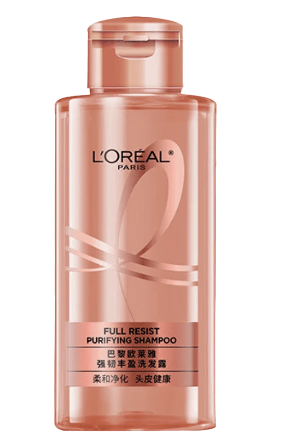 L’Oreal Paris 100ml L'Oreal Strengthening & Smoothing Shampoo, Suitable For Daily Use - Pink - View 1