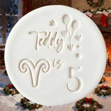 Customized Text Cake Decorations, DIY Cutting Molds, Frosting Cake Templates, Wedding Clay Fondant Embossing Tools, Name Cake Molds, Handmade Cookie Embossing Stamps