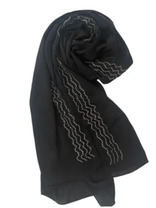 1 Piece Ladies High Quality Solid Color Soft Shimmer Diamond Crepe Crinkle Satin Silk Hijab Scarf Plain Glitter Shiny Muslim Tudung Shawl