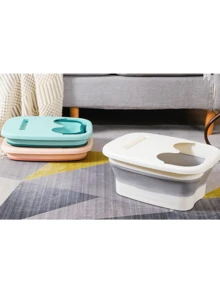 1 bac de massage des pieds pliable. Il s'agit d'un bain de pieds ménager en plastique, conçu pour préserver la santé. Équipé d'un bouclier thermique et d'une fonction de massage. Ce bac de bain de pieds convient aux adultes. Bac de bain de pieds pliable paresseux pour la maison, seau de massage des pieds portable en plastique