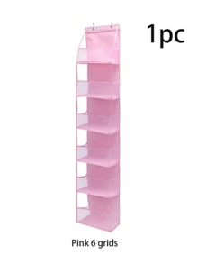 门上多层悬挂式收纳盒，化妆品壁挂式收纳盒，大容量网状支架，带透明口袋，适用于厨房、浴室、卧室、宿舍、节日装饰、房间装饰