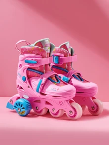 FREE STAR Beginner Roller Skates With Auxiliary Wheels, Balance Assist Roller Skating Shoes Set, Easy To Learn For Men And Women, Outdoor Inline Skates