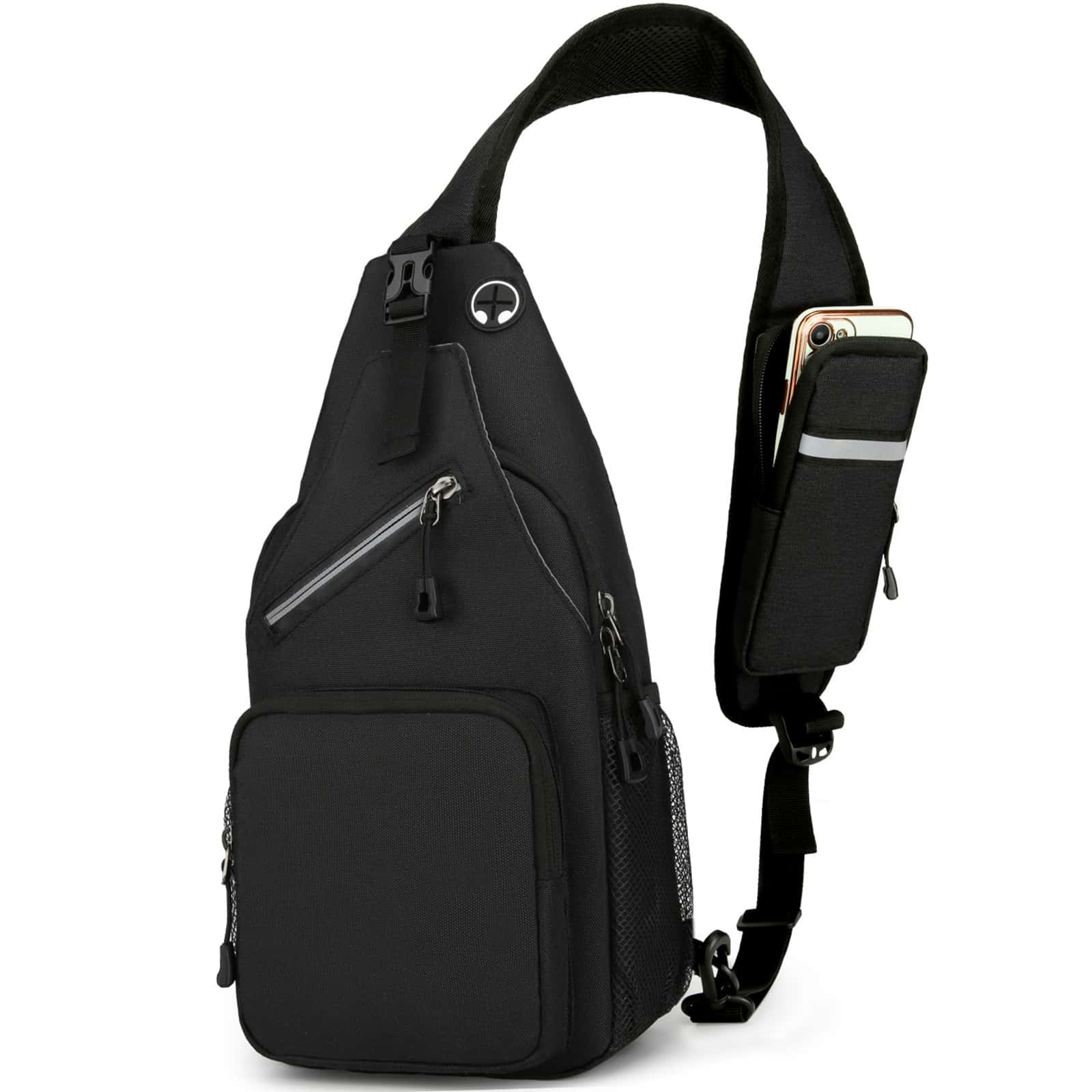 Mochila Cruzada para Hombre Bolsas al Hombro Impermeable Bolso Bandolera Bolso de Pecho Múltiples Compartimentos Sling Bag