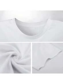 Vintage Frozen Clock, Short Sleeve Shirt, Graphic Shirt, Breathable Cotton Keeps You Cool And Comfortable During A Workout, Casual T-Shirt Graphic Tees, 100 Percent Cotton Shirts, White Street Graphic Tees, Men's T-Shirt, Funny Graphic Vintage T Shirts, S-XXXL - 白色-2 - 查看 4