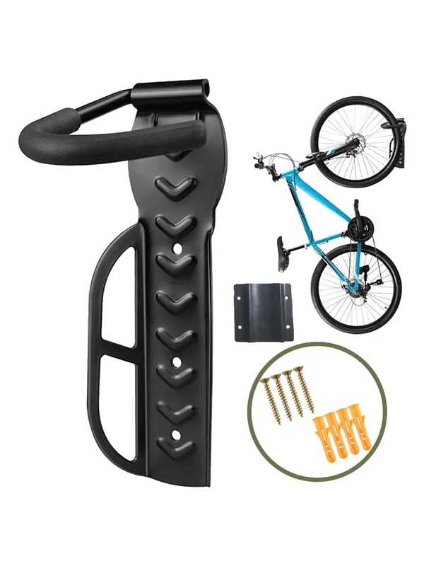 Soporte de pared/garaje para colgar bicicletas verticalmente, organizador ahorra espacio, equipo de ciclismo, conversión perfecta para el hogar, garaje, apartamento, Navidad, cumpleaños, imprescindible, , fácil instalación, versátil, multiusos, se adapta a la mayoría de las bicicletas, diseño moderno, solución de almacenamiento de bicicletas, popular, alta demanda, idea de regalo, decoración estacional, otoño, invierno, temporada navideña