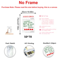 1pc Fun Santa Claus Rating Sign Christmas Print: Stylish Holiday Wall Art, Wall Decor, Posters, Framed Wall Art, Room Decor, Wall Art, Room Decor Aesthetics, Vintage Decor, Living Room Wall Art - Canvas (Optional Frame)