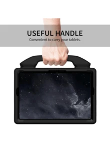 Apple 卡片夹 1 件黑色拇指握把夹，高品质 EVA 防震防摔平板电脑保护套