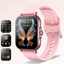 1pc Fashionable Sports Smart Watch With Interchangeable Silicone Bands, Supports Multiple Languages, Wireless Calling, Call/Message Alerts, 2.01" Large Display, Weather Forecast, Activity Tracker, Multiple Sport Modes, Music Player, Step & Calorie Counter, Remote Camera, USB Charging, 240P TFT Display, 180mAh Li-Ion Battery, Suitable As Christmas Or Holiday Gift For Men And Women
