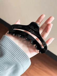 2pcs Retro French Hair Claw Faux Acetate Hair Claw Clips, Suitable For Thick Hair, Autumn/Winter Winter Hair Accessories Elegant Hair Clutch