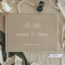 个性化婚礼宾客签名簿，定制婚礼招待会宾客签名簿，婚礼纪念品，订婚礼物，宾客签名簿，婚礼相册，周年纪念礼物，多功能，装饰性强，可重复使用，精致时尚，高品质，色彩缤纷，现代简约，可定制，个性化，独一无二，送给他的理想礼物，送给她的理想礼物，男友，爸爸，女友，妈妈，家人，朋友，茶室，家居装饰，永恒的爱 - 彩色 - 查看 4