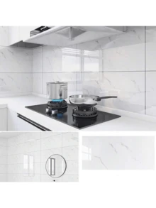 10/20/30pcs 3D Marble Effect Self-Adhesive Wall Tiles PVC Panels - Instant Peel And Stick Splash Guard For Kitchen And Bathroom - Waterproof And Easy To Clean Wall Stickers, Suitable For Living Room, Bedroom, Home Decoration, Imitation Marble Tile Stickers, Foam Wallpaper