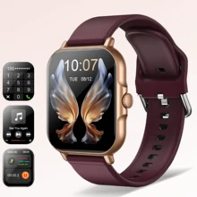 1pc Fashionable Sports Smart Watch With Silicone Strap, Multi-Language Support, Wireless Calling, Notification Alert, 1.83" Large Display, Weather Forecast, Fitness Tracker, Multiple Sports Modes, Music Player, Step & Calorie Counter, Remote Camera, USB Charging Compatible With Android & IOS - 240P TFT Display, 180mAh Lithium-Ion Battery, Suitable As Holiday Gift For Men & Women - Nhiều màu - Xem 2