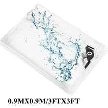 1 件户外重型 PVC 伞罩、户外柴架防水罩、高品质 PVC 花盆温室罩 - 适用于户外家具、花盆、柴火覆盖物、凉亭、阳台等。 - 透明 - 查看 17