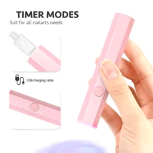 Handheld UV Light For Gel Nails, Portable Nail Lamp, Mini Nail Light, Cordless Rechargeable USB Nail Dryer For Fast Curing, - 美甲燈筆 - 查看 11