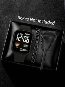 Reloj de hombre y set de joyería minimalista (sin caja) - Multicolor - Ver 7