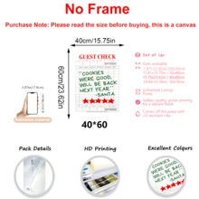 1pc Fun Santa Claus Rating Sign Christmas Print: Stylish Holiday Wall Art, Wall Decor, Posters, Framed Wall Art, Room Decor, Wall Art, Room Decor Aesthetics, Vintage Decor, Living Room Wall Art - Canvas (Optional Frame)