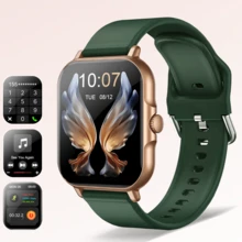 1pc Fashionable Sports Smart Watch With Interchangeable Silicone Bands, Supports Multiple Languages, Wireless Calling, Call/Message Alerts, 2.01" Large Display, Weather Forecast, Activity Tracker, Multiple Sport Modes, Music Player, Step & Calorie Counter, Remote Camera, USB Charging, 240P TFT Display, 180mAh Li-Ion Battery, Suitable As Christmas Or Holiday Gift For Men And Women