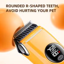 1 Pc, Professional Dog Hair Clipper Rechargeable Pet Trimmer Cat Shaver Pet Low Noise Grooming Clipper Different Card Combs For Precise Grooming & Styling, Daily Use