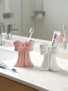 2/1pc Nordic Style Upright Arch Toothbrush Holder, Electric Toothbrush Stand, Cosmetic Storage Rack, Toothbrush Organizer, Home Desktop Decor, Stylish Room Decoration, Home Decor, Space-Saving Storage & Organization, For Kitchen, Bathroom, Bedroom