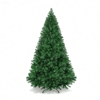 Best Choice Products Artificial Christmas Tree, 6ft Premium Unlit Hinged Design, Dense Branches Realistic Holiday Decor​ Easy Assembly