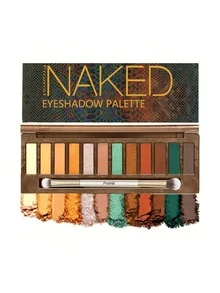 12 Shades Desert Oasis Eyeshadow Palette, Nude Tone Series, Upgraded Waterproof & Smudge-Proof For Summer, Perfect For Party, Back To School & Independence Day Gifts - 多色的 - 查看 2