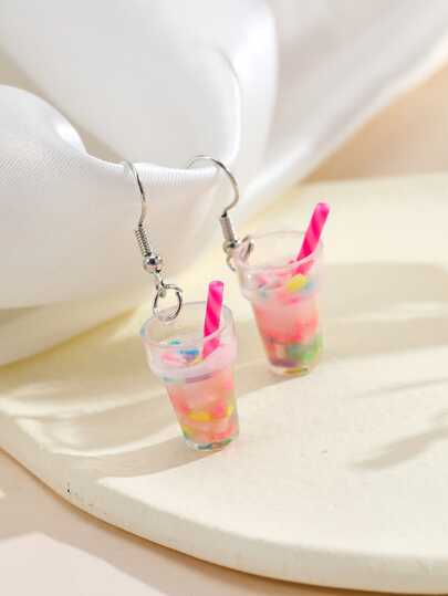 زوج من القش الملون الجميل لكوب الشاي الفقاعي/المشروبات