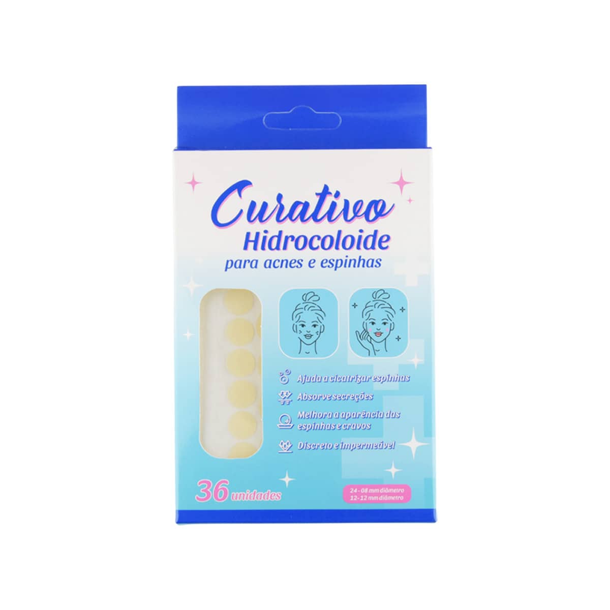 Hydrocolloid Patch For Acne And Pimples – 36 Units - trắng - Xem 1