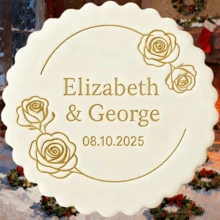 Customized Text Cake Decorations, DIY Cutting Molds, Frosting Cake Templates, Wedding Clay Fondant Embossing Tools, Name Cake Molds, Handmade Cookie Embossing Stamps