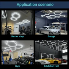 LED Garage Light, Salon Lighting, Honeycomb Tube, High Brightness, LED Bulb, Suitable For Garage, Gym, Dance Hall, Laundry Room, Studio, Shopping Mall