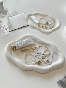 Cloud Shaped Resin Tray, Nordic Style Jewelry Storage Tray, Jewelry Collection Decorative Tray, Jewelry Display Tray, Women's Gift, Home Decor Bedroom Decor