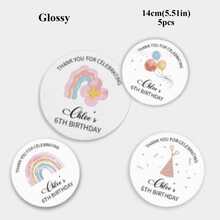 4-26cm Custom Birthday Stickers, Personalized Decals With Your Text, Waterproof Fade Resistant Stickers, Variety Of Sizes, Customized Birthday Labels, Holographic Stickers, DIY Kits - Glossy-waterproof - View 69