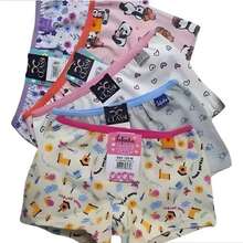Calcinha Infantil Kit 5 Un Calcinha Bebê Menina 1 a 10 anos Algodão Enxoval Juvenil Criança Intima - sortidos - Visão 1